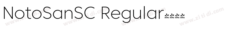NotoSanSC Regular字体转换